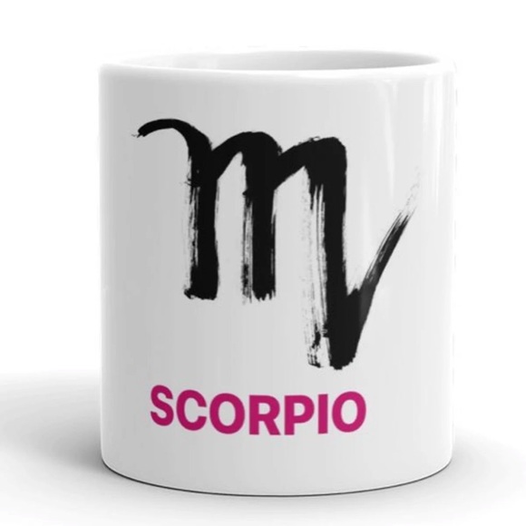 - SCORPIO ZODIAC PINK BRUSHSTROKE MUGĀ©*NWT*